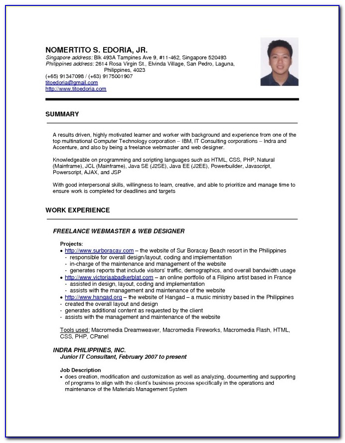Standard Resume Format For Job Application Lilkuya Com Cover