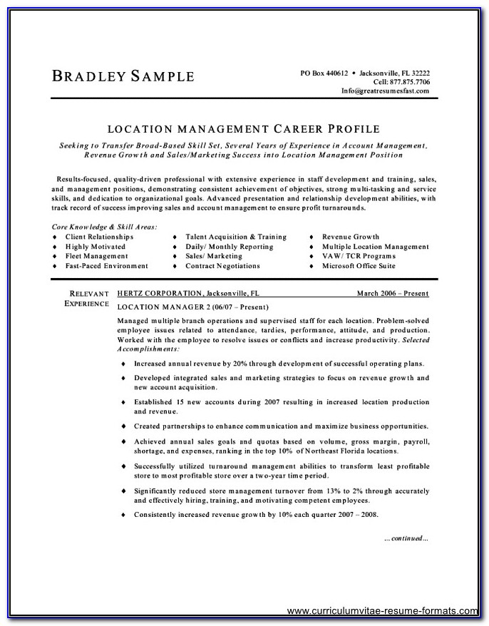 Free Office Manager Resume Templates