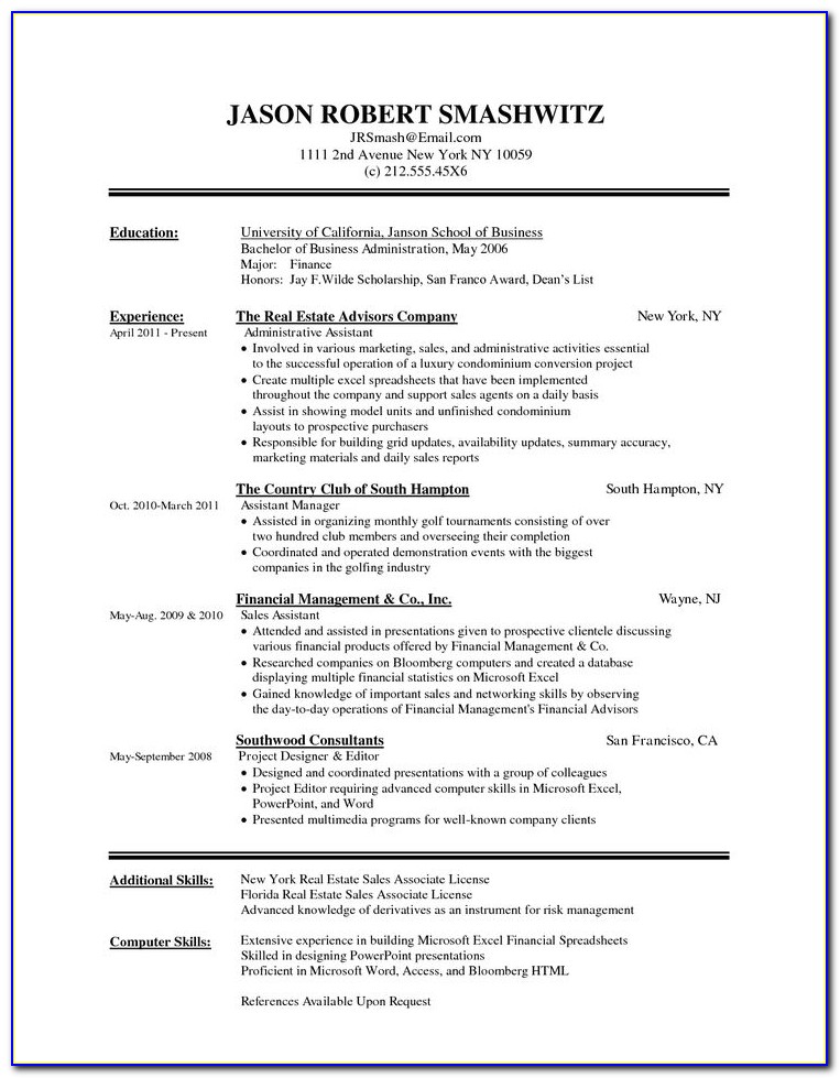 Mis Executive Resume Format Download