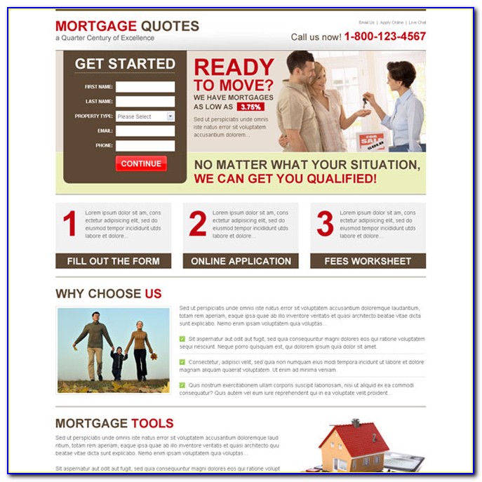 Mortgage Broker Landing Page Templates
