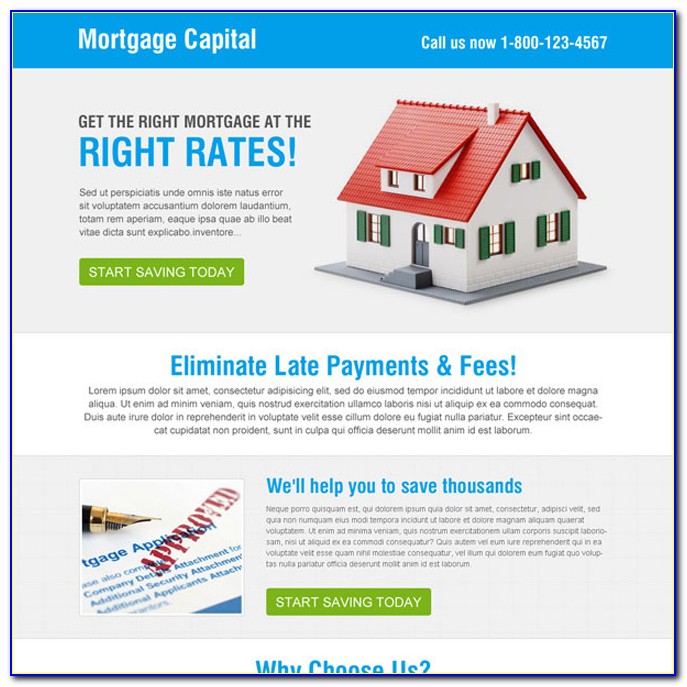 Mortgage Landing Page Templates