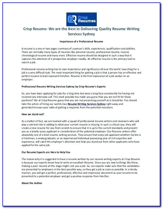 Most Reputable Resume Writing Services