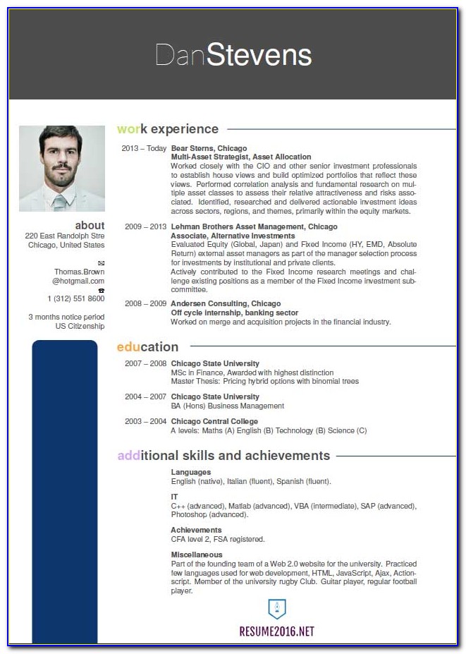 Newest Resume Format 2018