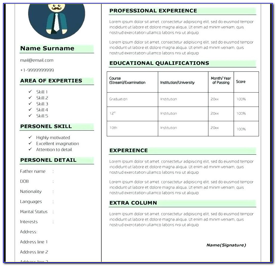 Online Resume Preparation Tool