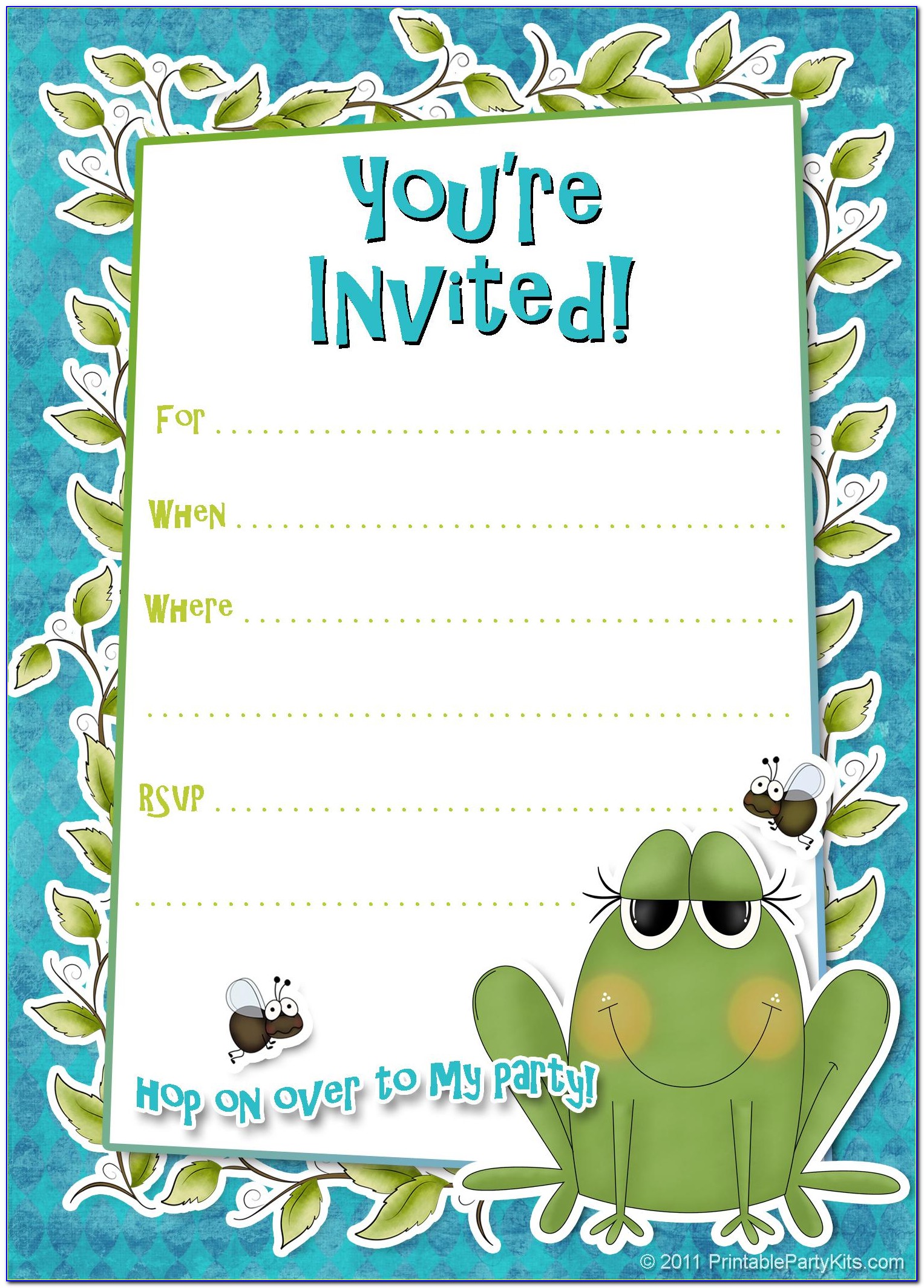 Printable Party Templates