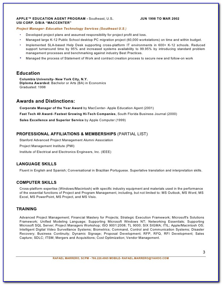 Professional Resume Services Miami