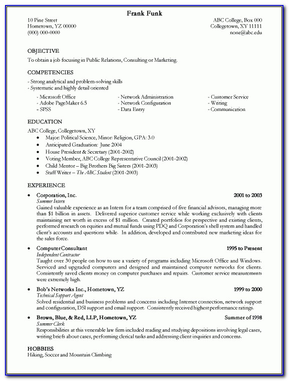 Resume Examples Templates: Free 2015 College Resume Examples For Pertaining To Correct Way To Write A Resume