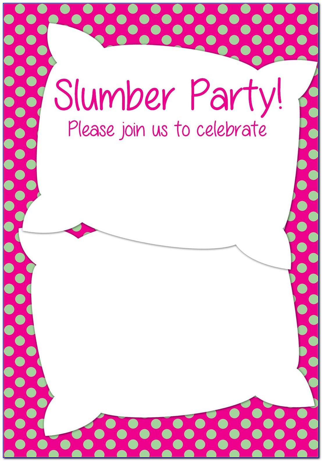 Pyjama Party Invitation Cards