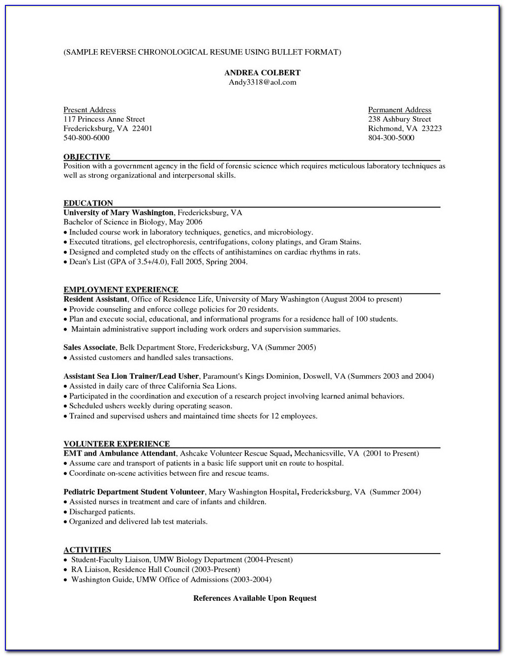 Respiratory Therapy Resume Samples