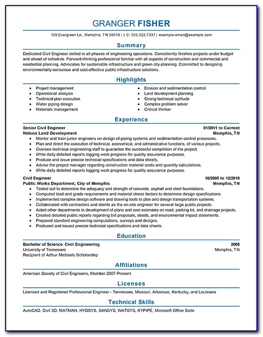 Resume Building For Engineers