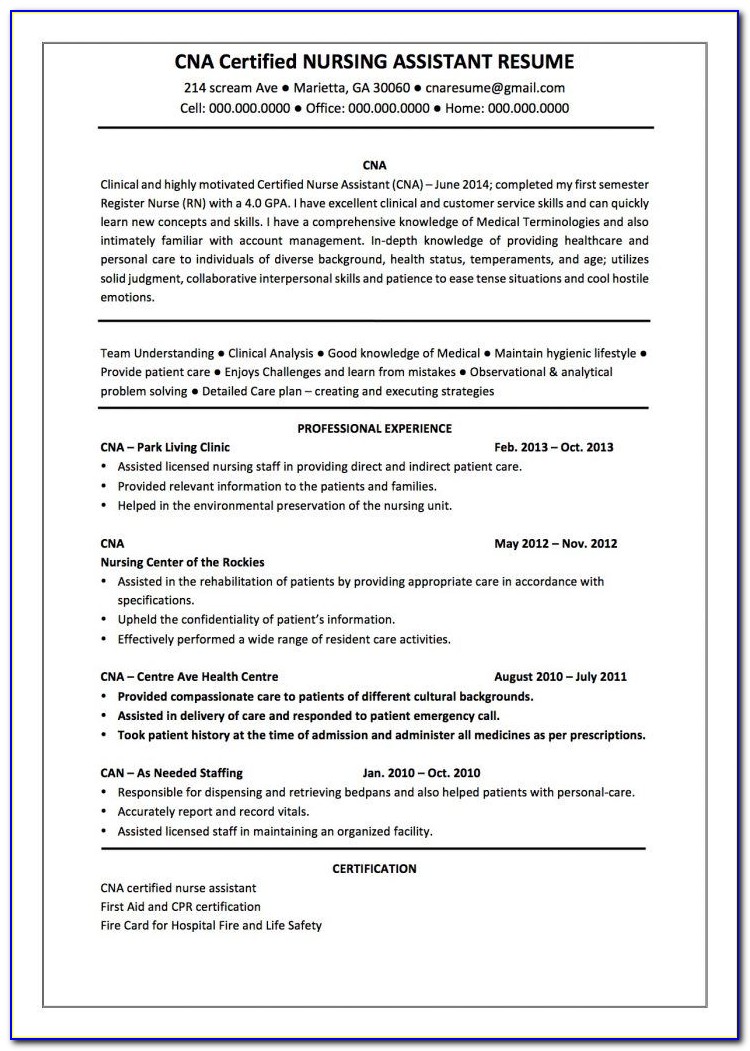 Resume Format For Nursing Tutor
