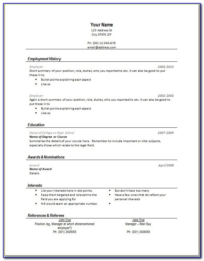 Resume Cover Free Blank Resume Outline Download Blank Resume Basic Resume Outline Template