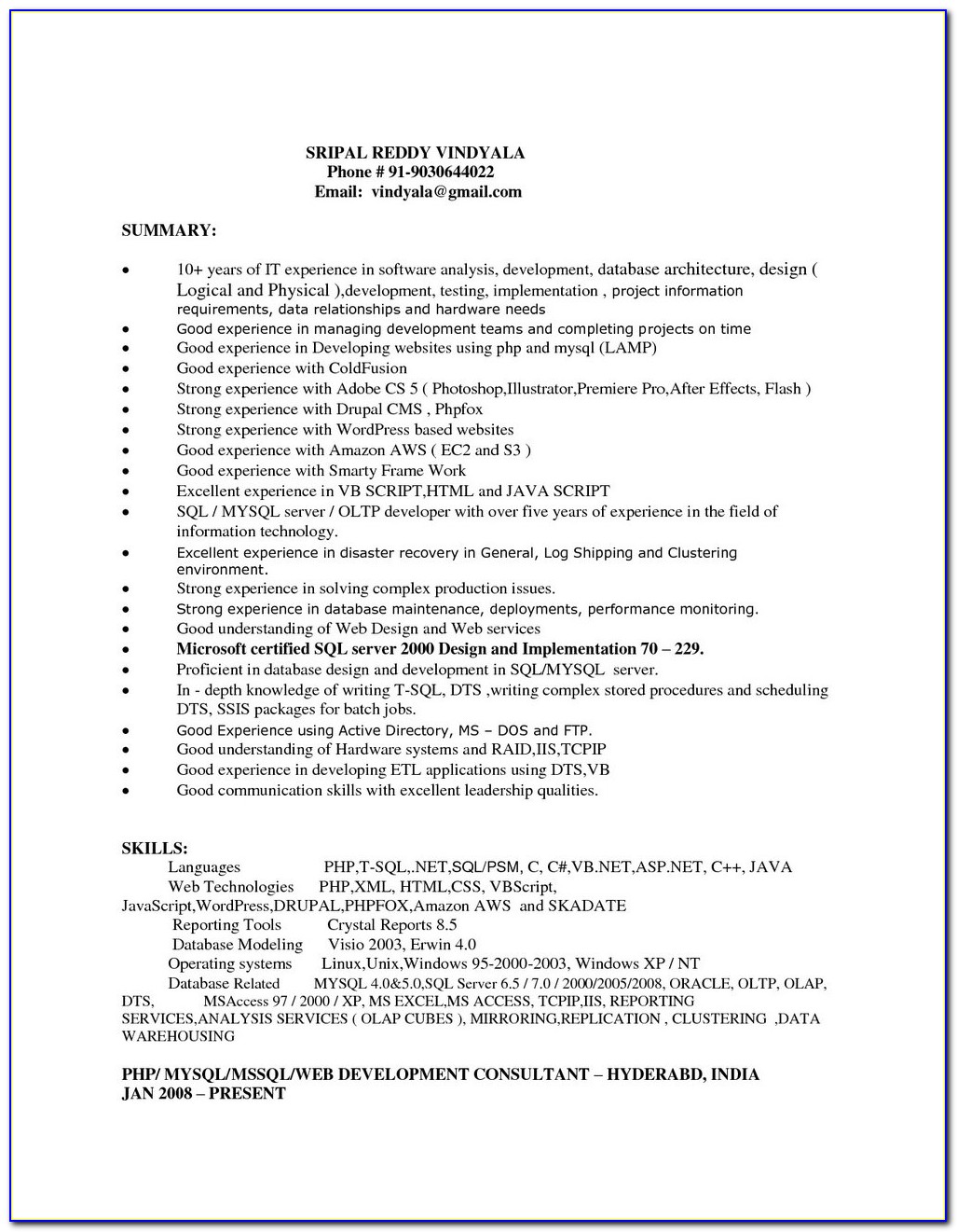 Resume Paper Without Watermark