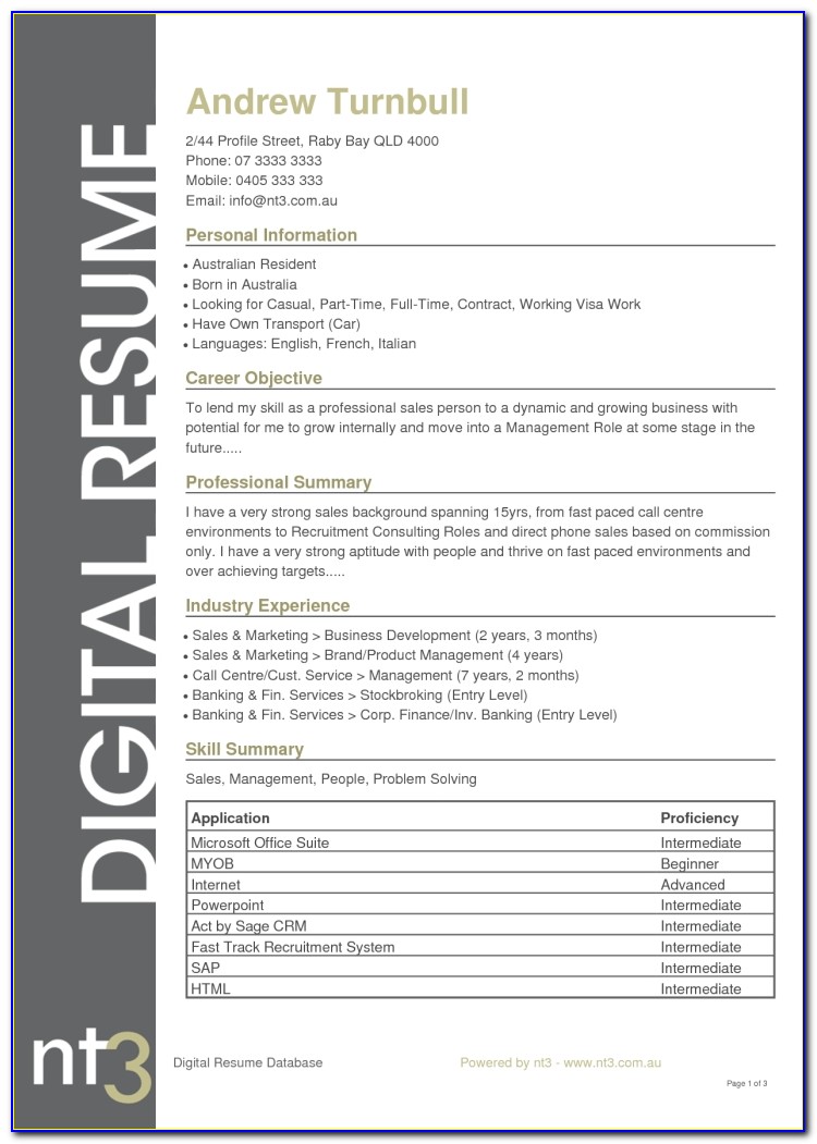 Resume 2016 Format Curriculum Vitae Resume Template 2016