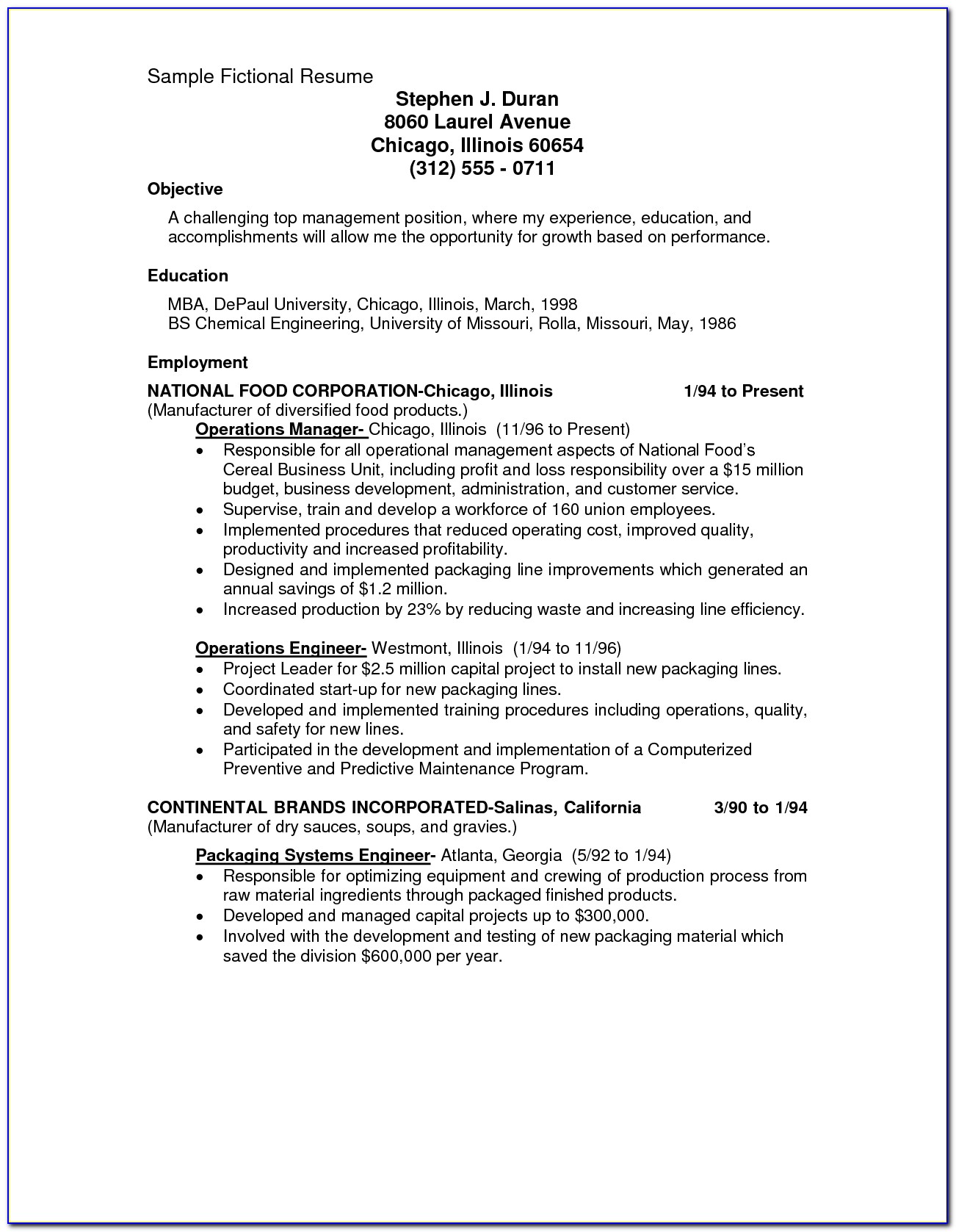 Resume Template For Journeyman Electrician