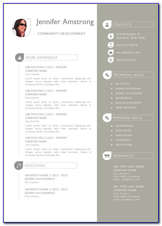 Resume Template For Machinist