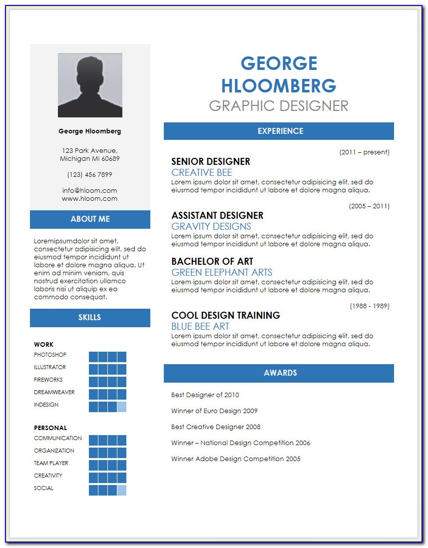 Resume Templates Doc Free Download