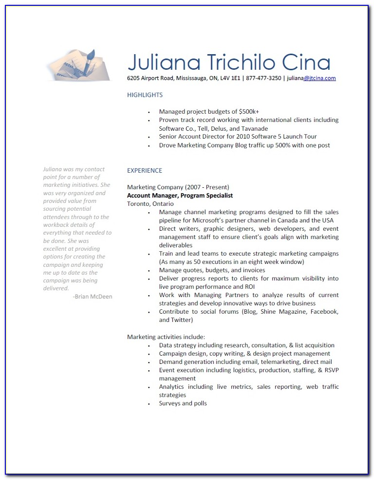 Sample Of Resume Templates