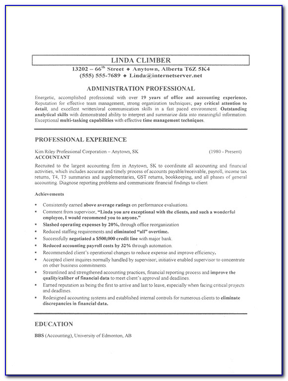 Sample Resume For Jobs In Retail