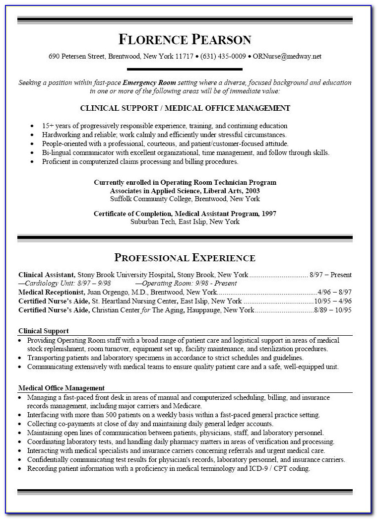 Sample Resume For Nurses With Experience 2018