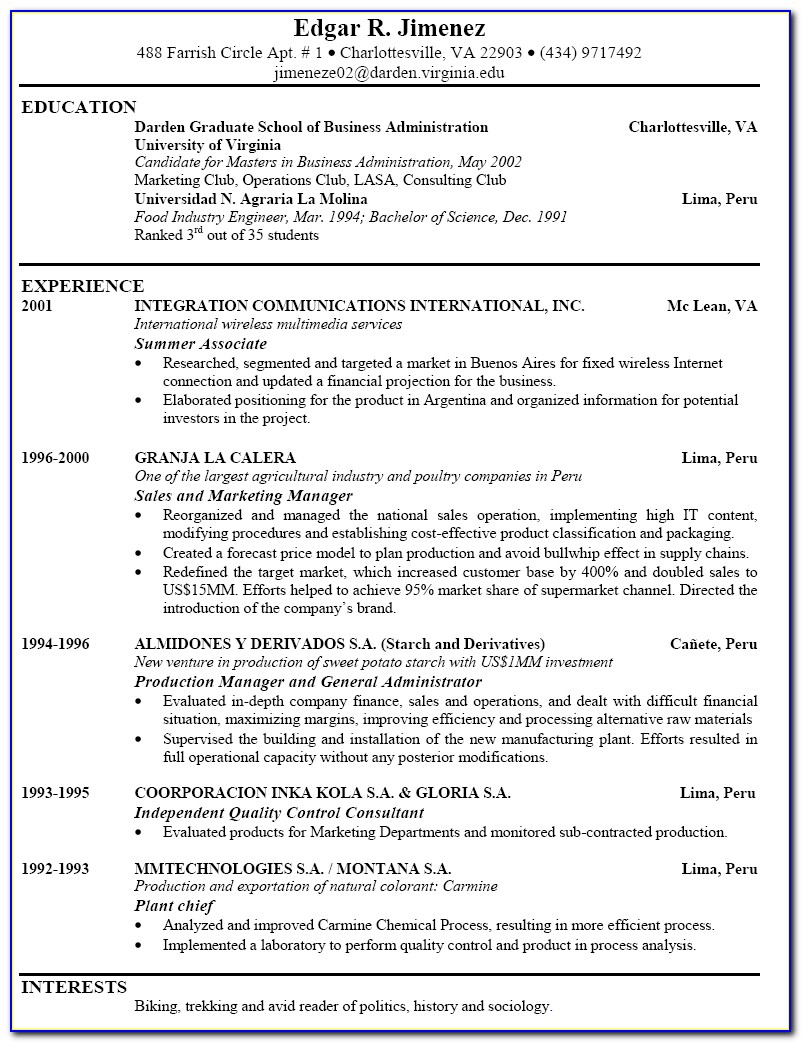 Sample Resumes For Jobs In Customer Service