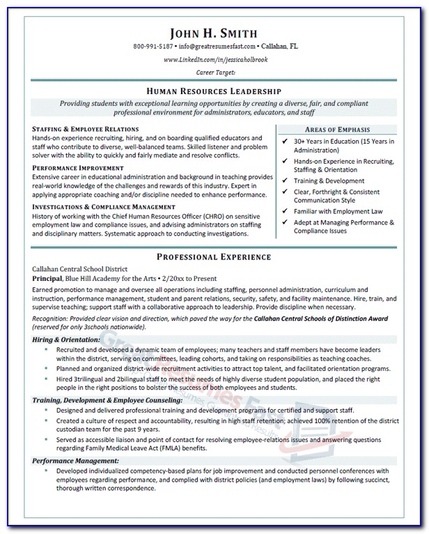 Samples Of Professional Resume