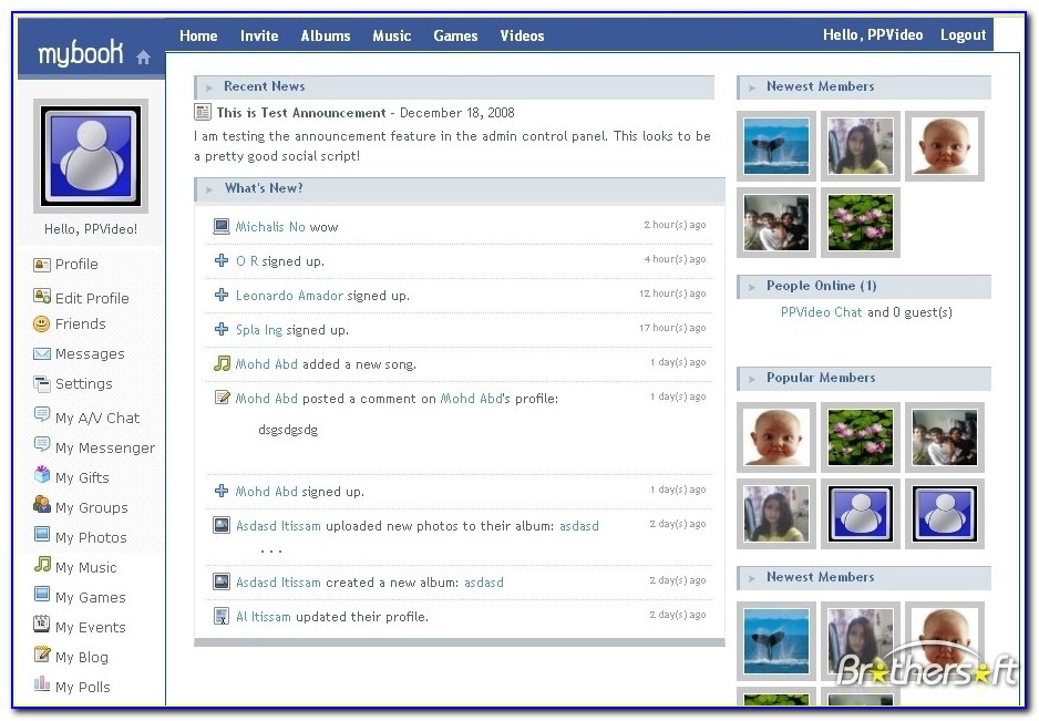 Social Networking Sites Templates Free Download In Html