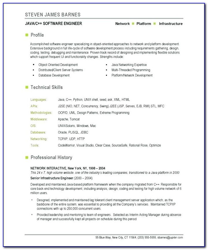 Software Tester Resume Template