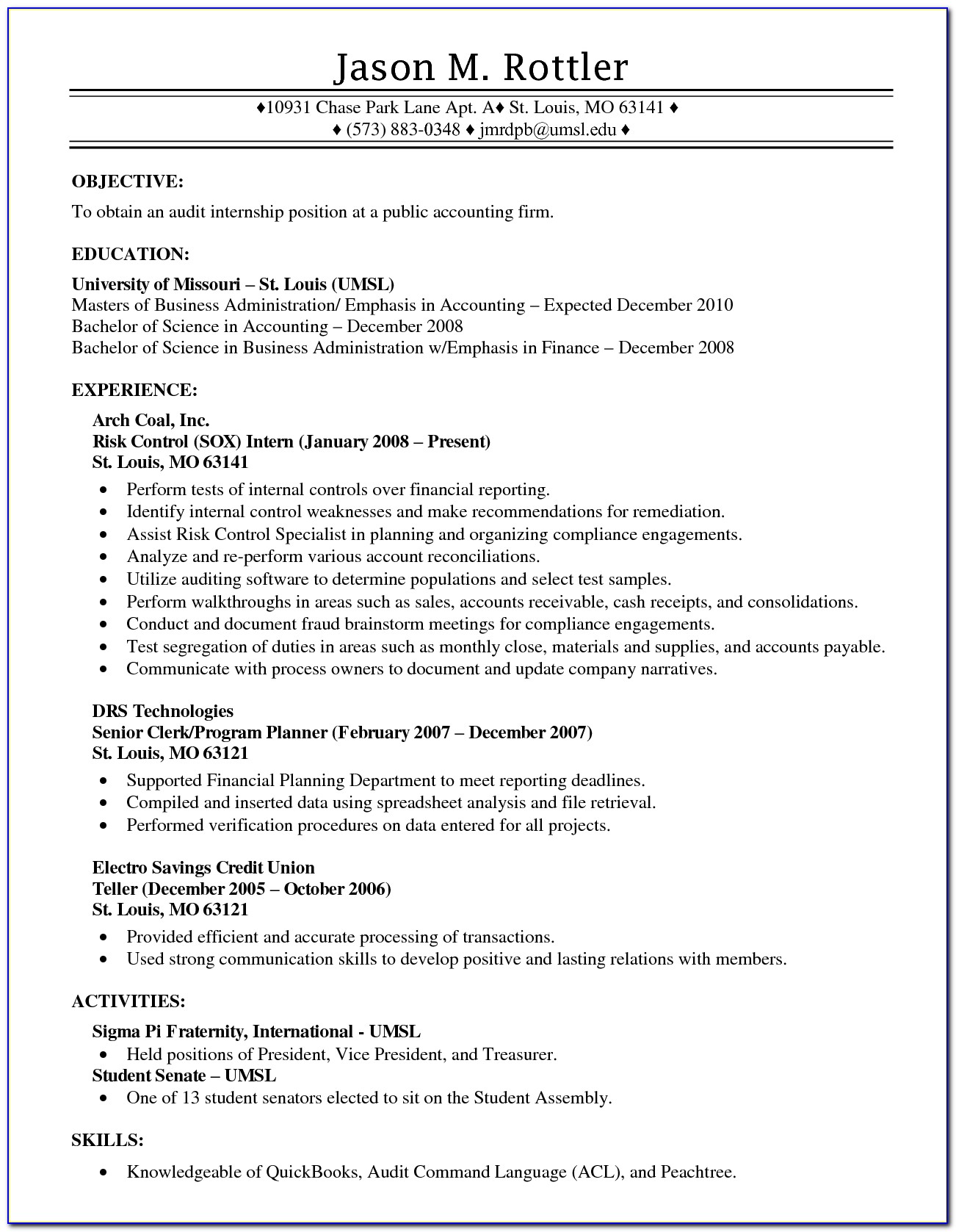 Standard Resume Format For Mechanical Engineers Doc