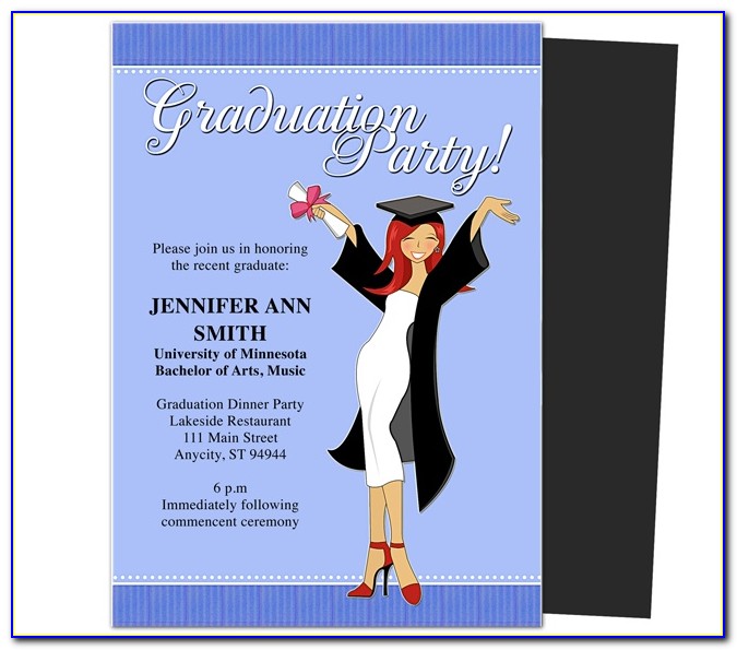 Template For Graduation Party Invitation