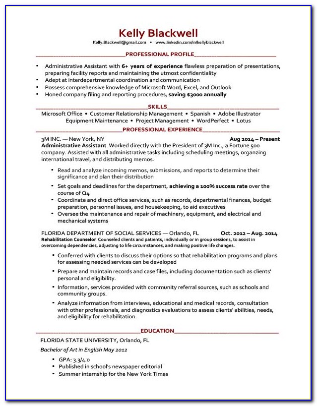 Templates Of Good Resumes