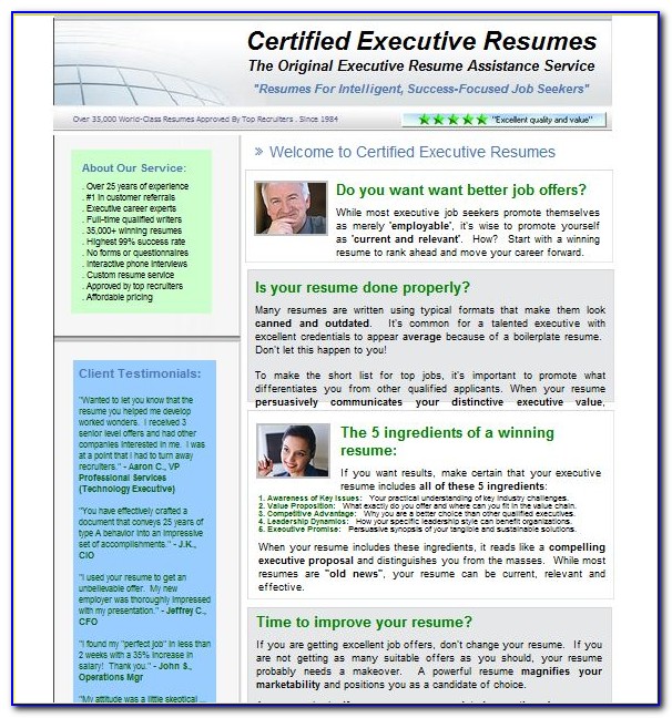 Top Executive Resume Services