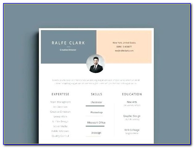 Visual Resume Powerpoint Templates Free Download
