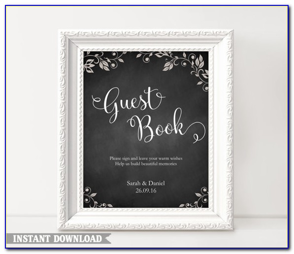 Wedding Guest Book Template Free Download