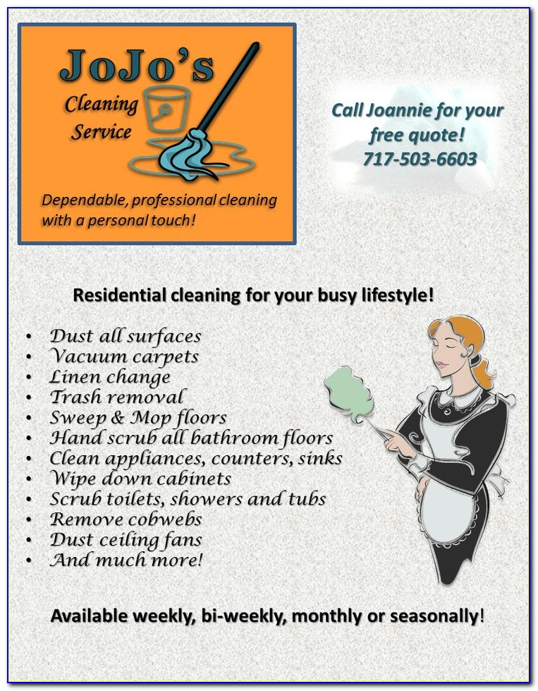 Window Cleaning Flyers Templates Free