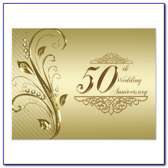 50th Wedding Anniversary Templates
