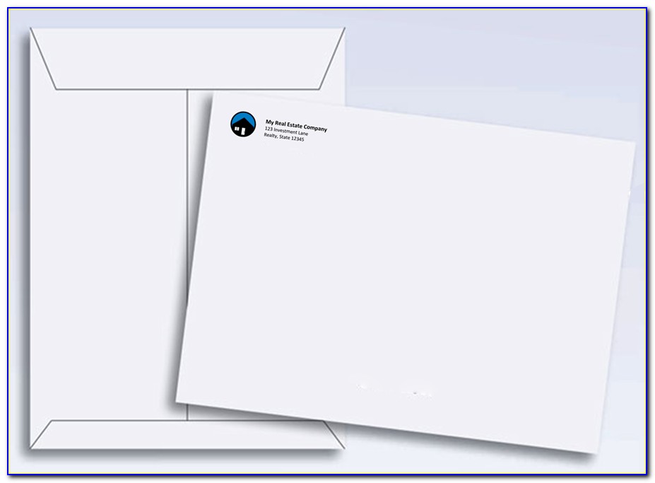 9x12 Envelope Printing Template
