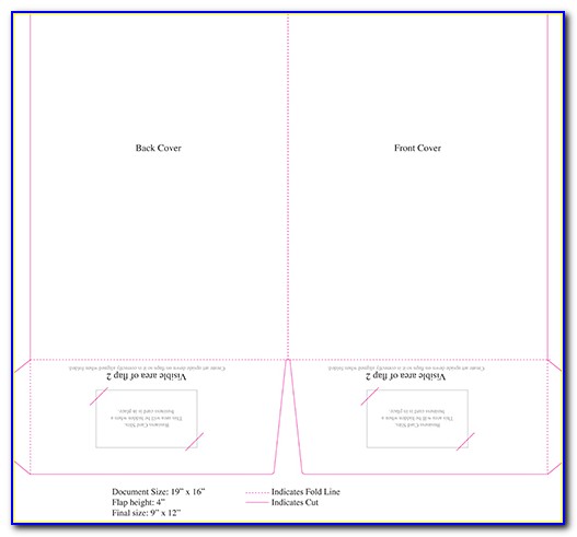 9x12 Folder Template Indesign