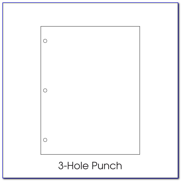A4 2 Hole Punch Template