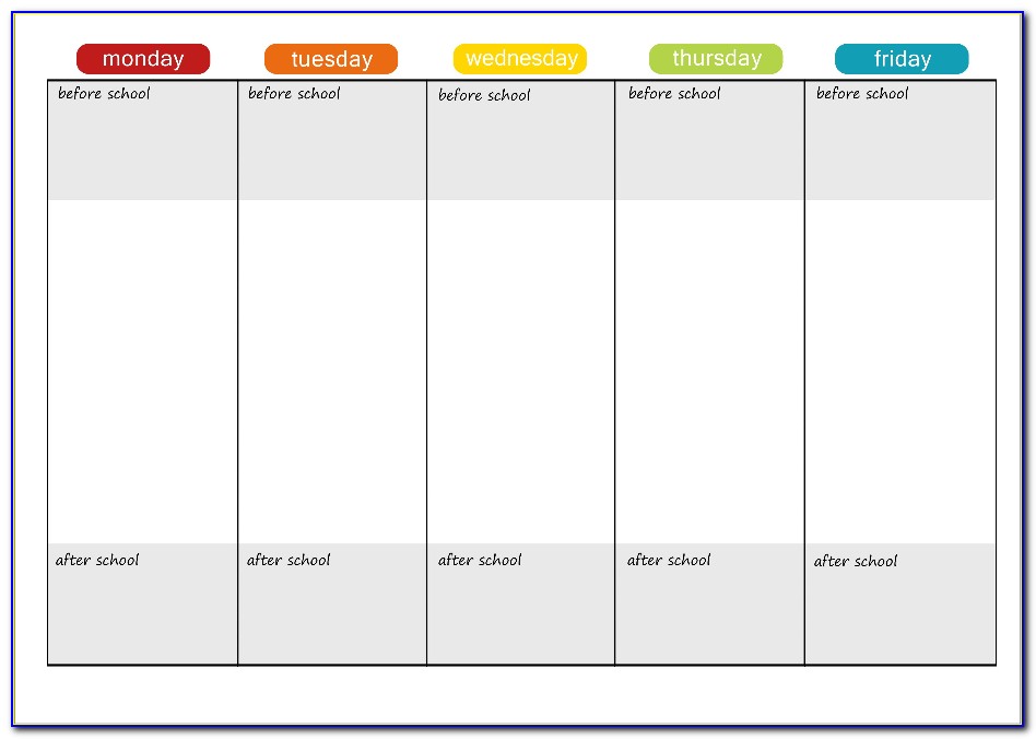 Adhd Daily Planner Template