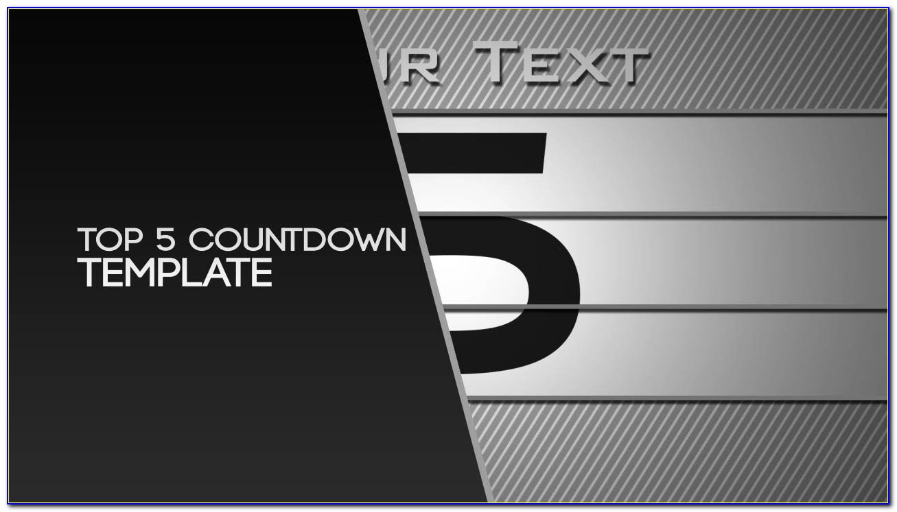 After Effects Countdown Timer Template