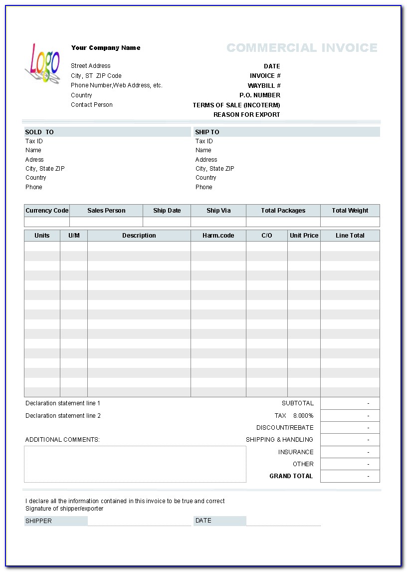 Aia Billing Template Excel
