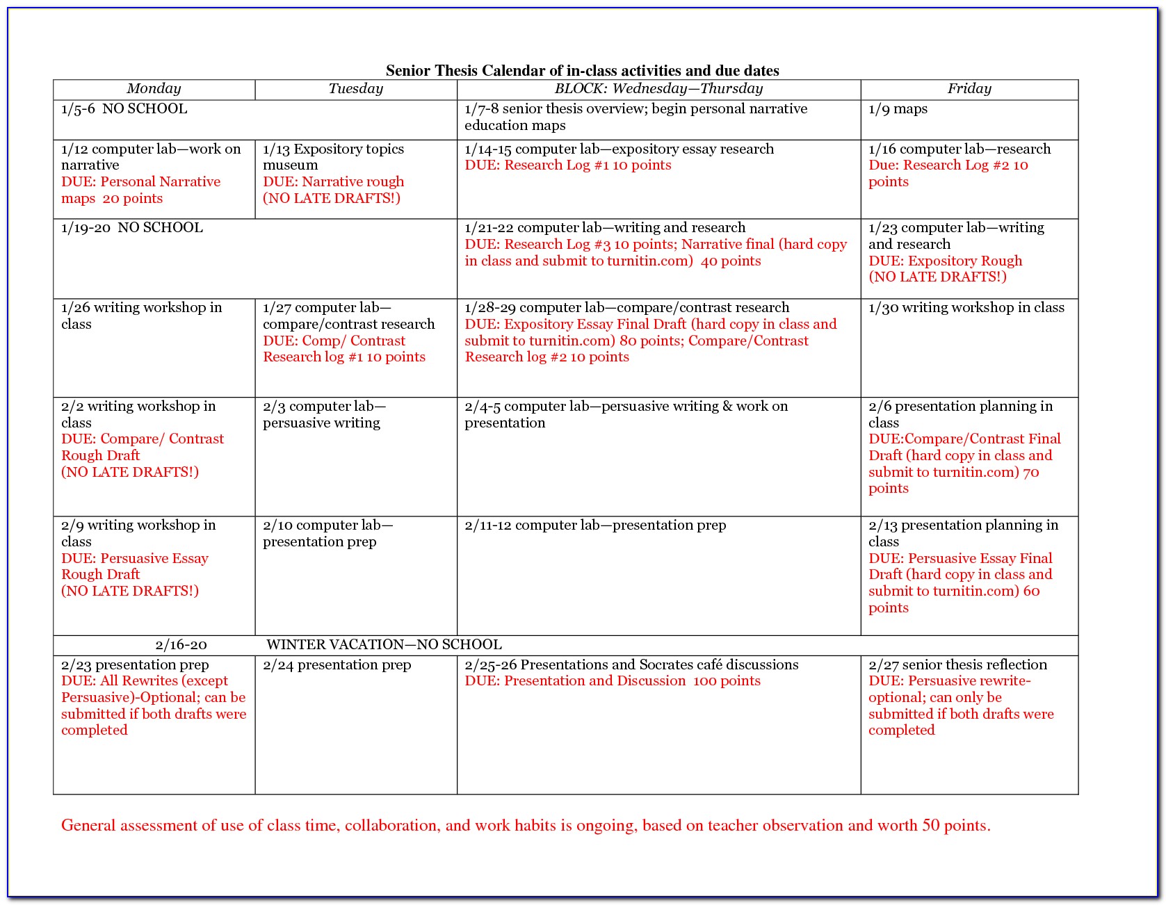 Assisted Living Activity Calendar Template