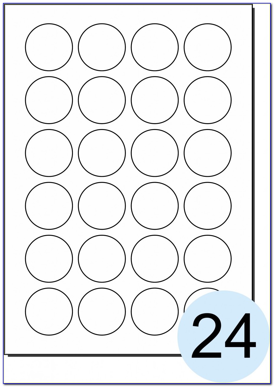 Avery 1.5 Inch Round Labels Template
