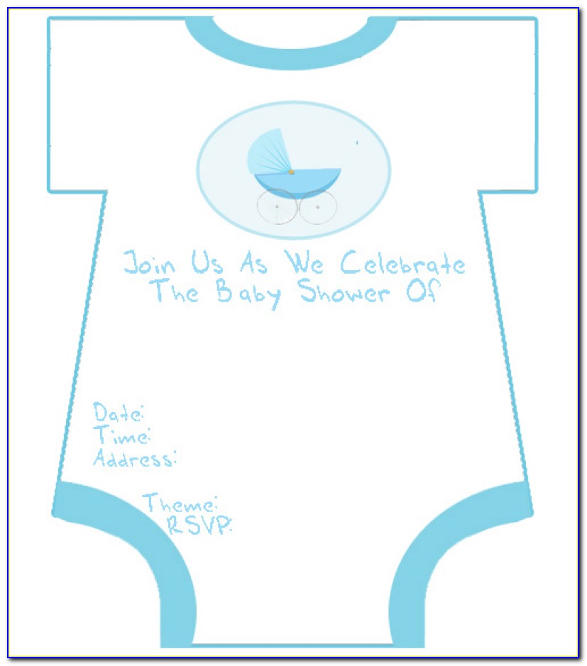 Baby Boy Invitation Templates Free Printable Ba Shower Invitations
