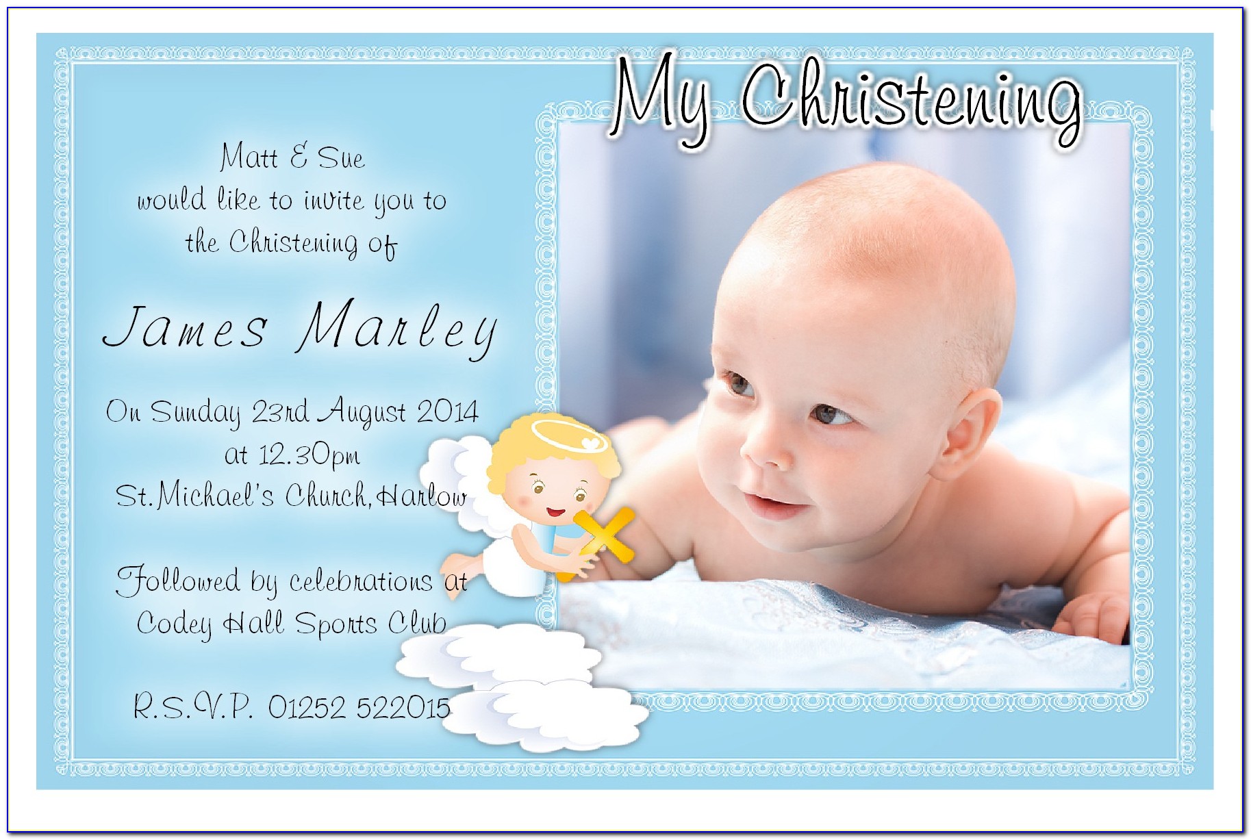 Baby Dedication Invitation Templates Free Download