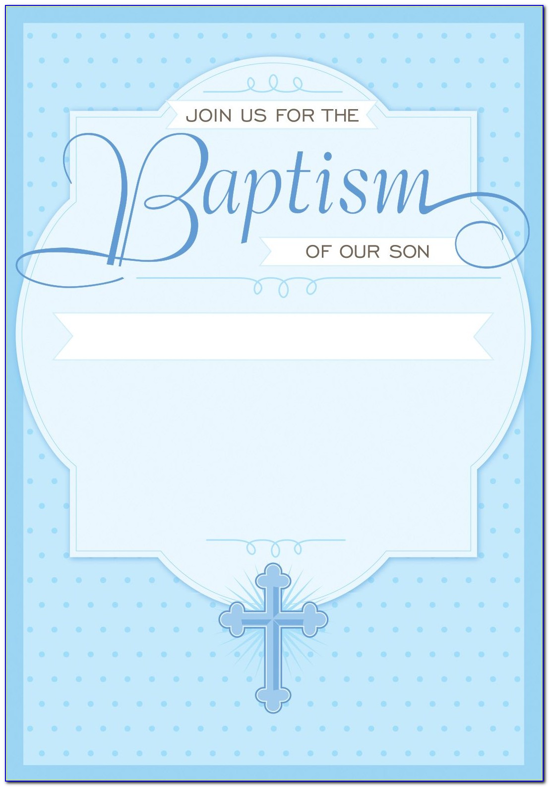 Baptism Invitation Template Free Psd