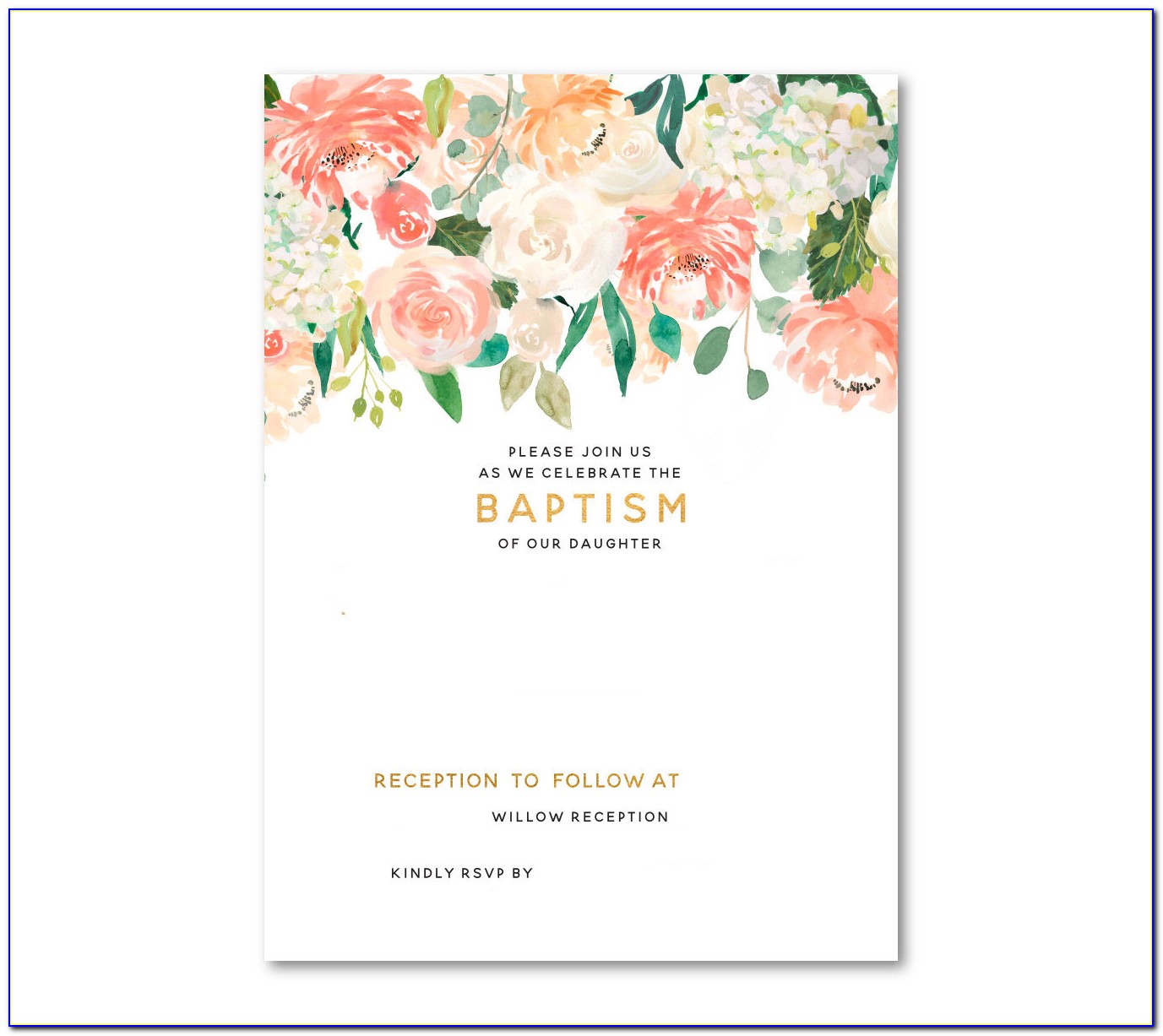 Baptism Invitation Templates Free