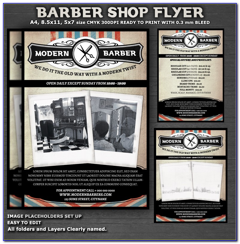 Barber Shop Website Template Free