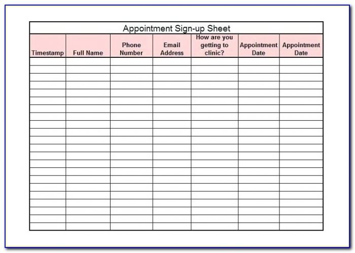 Beauty Salon Appointment Book Template
